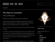 Tablet Screenshot of metadope.com